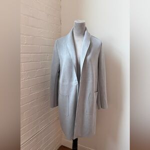 Philosophy Light Blue Faux Suede Women's Blazer